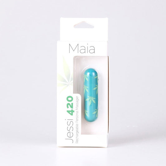 Maia Jessi 420 Green Mini Bullet | 5060311472687 | Available at EroticWarehouse.com