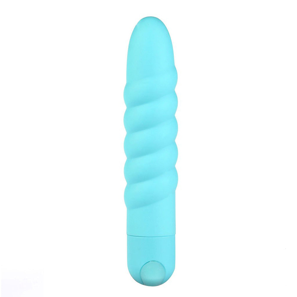 Lola Silicone 10-Function Vibrating Twisty Bullet Blue | 5060311472779 | Available at EroticWarehouse.com