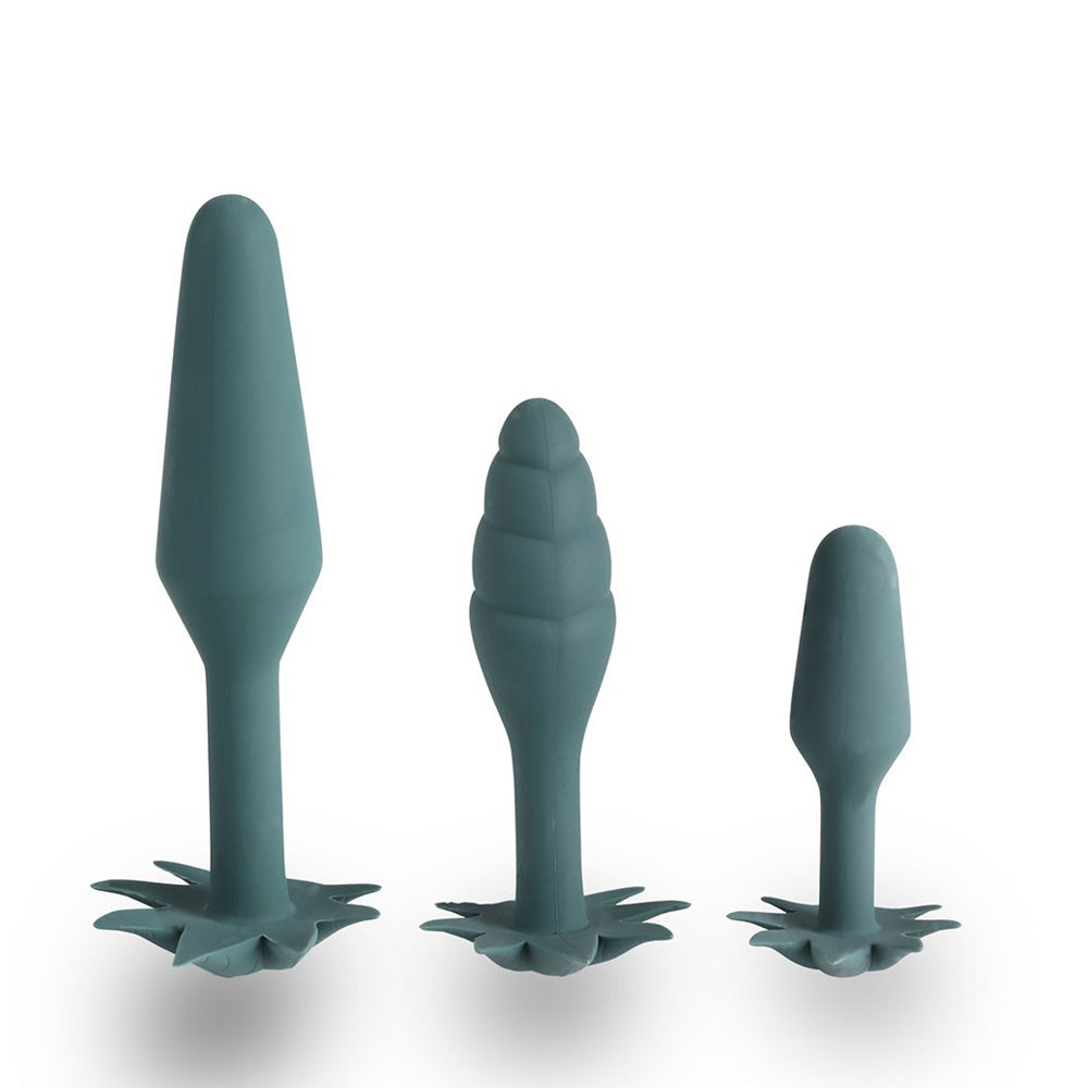 Doobies Pot Leaf Anal Trainer Silicone Set | 5060311473028 | Available at EroticWarehouse.com