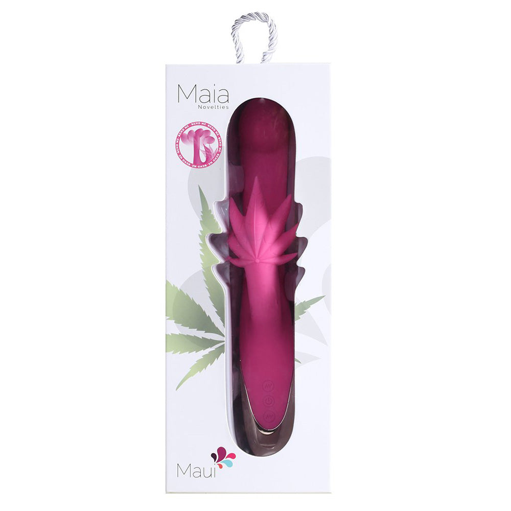 Maui Dual Motors G-Spot Pot Leaf Vibrator Rechargeable | 5060311473059 | Available at EroticWarehouse.com