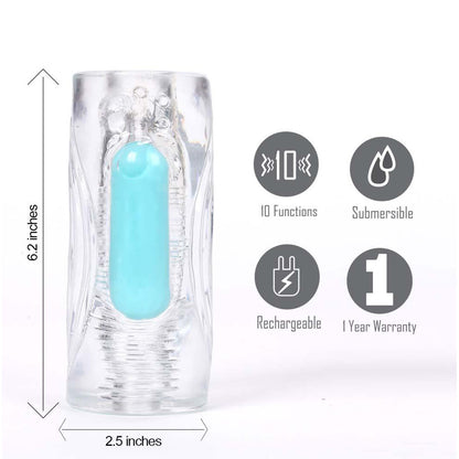 Maia Aster Stroker W/ Rechargeable Bullet | 5060311473196 | Available at EroticWarehouse.com