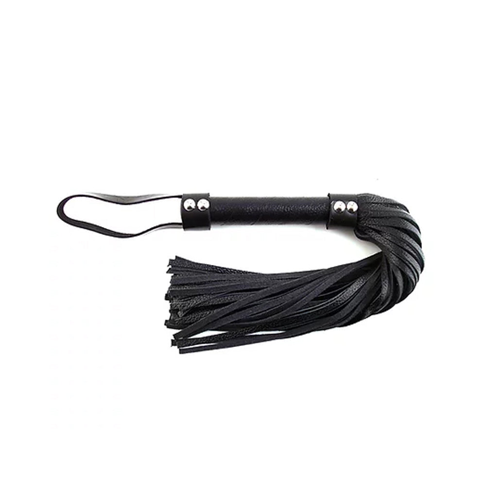 Leather Flogger H Style Black | 5060363861231 | Available at EroticWarehouse.com