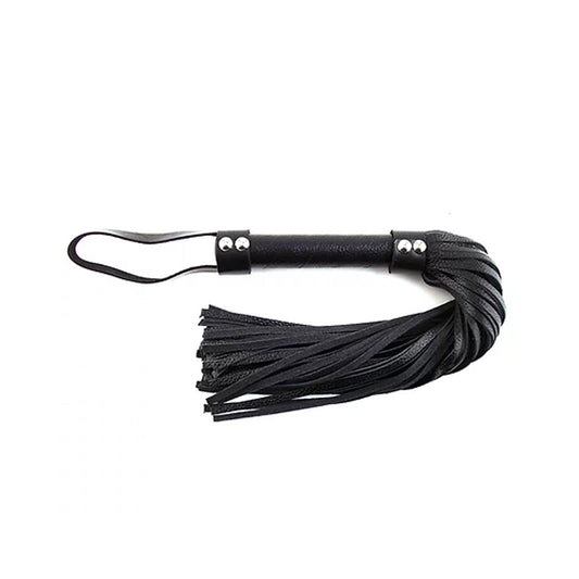 Leather Flogger H Style Black | 5060363861231 | Available at EroticWarehouse.com