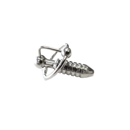 Stainless Steel Beaded Urethral Probe & Cock Ring | 5060404818989 | Available at EroticWarehouse.com