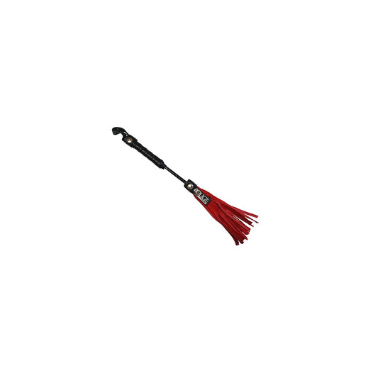 Short Leather Flogger Red | 5060404819528 | Available at EroticWarehouse.com
