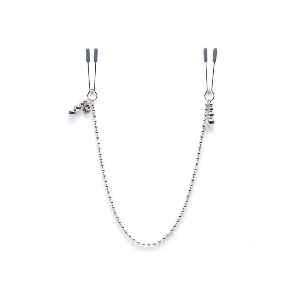 Fifty Shades Darker At My Mercy Beaded Chain Nipple Clamps | 5060462633920 | Available at EroticWarehouse.com