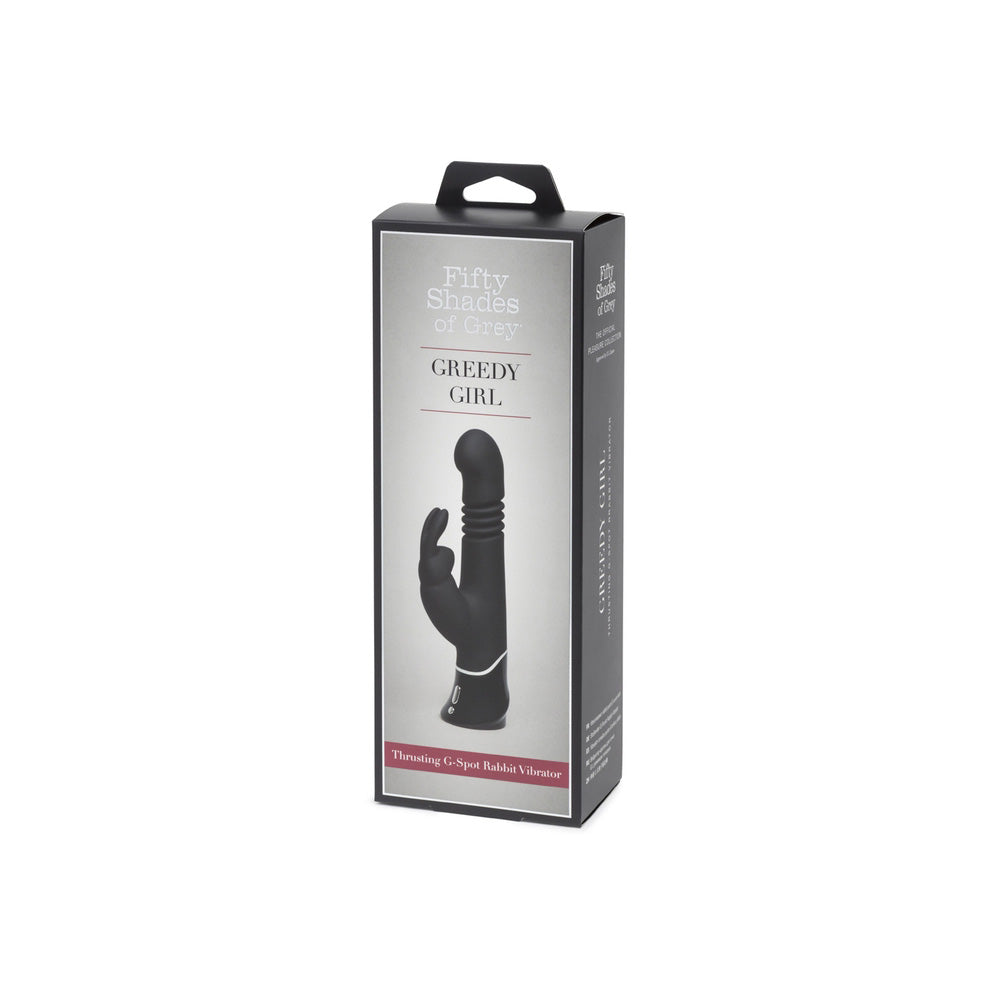 Fifty Shades Of Grey Greedy Girl Rechargeable Thrusting G-Spot Rabbit Vibrator | 5060680311167 | Available at EroticWarehouse.com