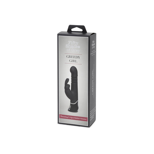 Fifty Shades Of Grey Greedy Girl Rechargeable Thrusting G-Spot Rabbit Vibrator | 5060680311167 | Available at EroticWarehouse.com