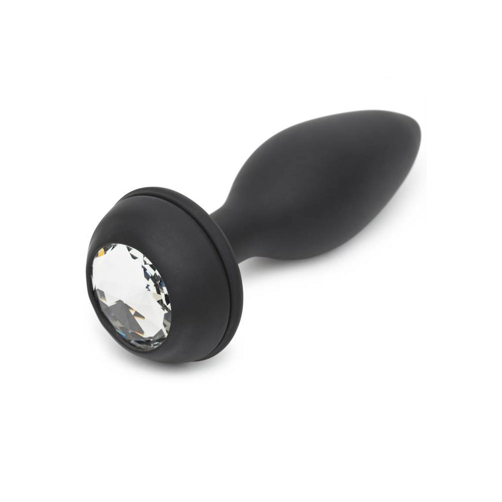Happy Rabbit Rechargeable Vibrating Butt Plug Large Black/Purple | 5060779232014 | Available at EroticWarehouse.com