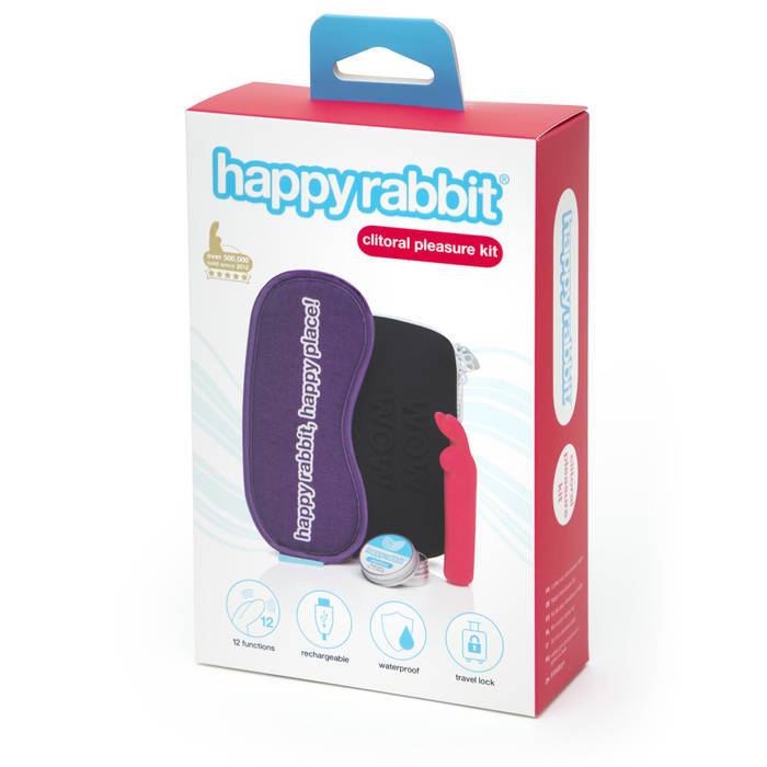 Happy Rabbit Clitoral Pleasure Kit 4 Piece Black | 5060779239761 | Available at EroticWarehouse.com