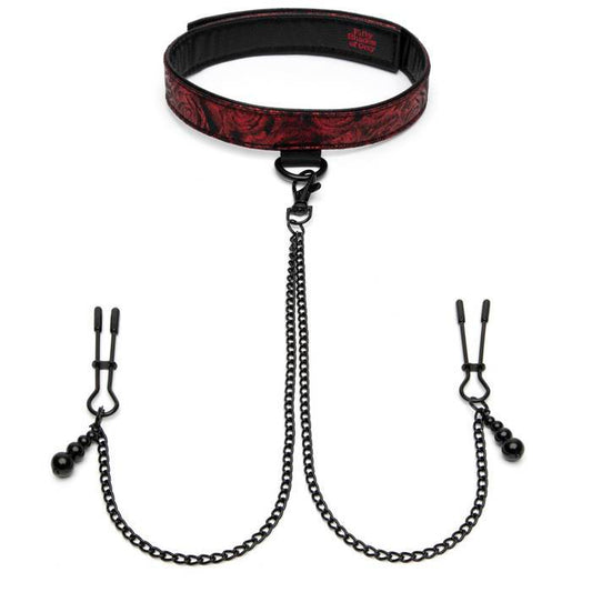 Fifty Shades Of Grey Sweet Anticipation Collar Nipple Clamps | 5060897575055 | Available at EroticWarehouse.com
