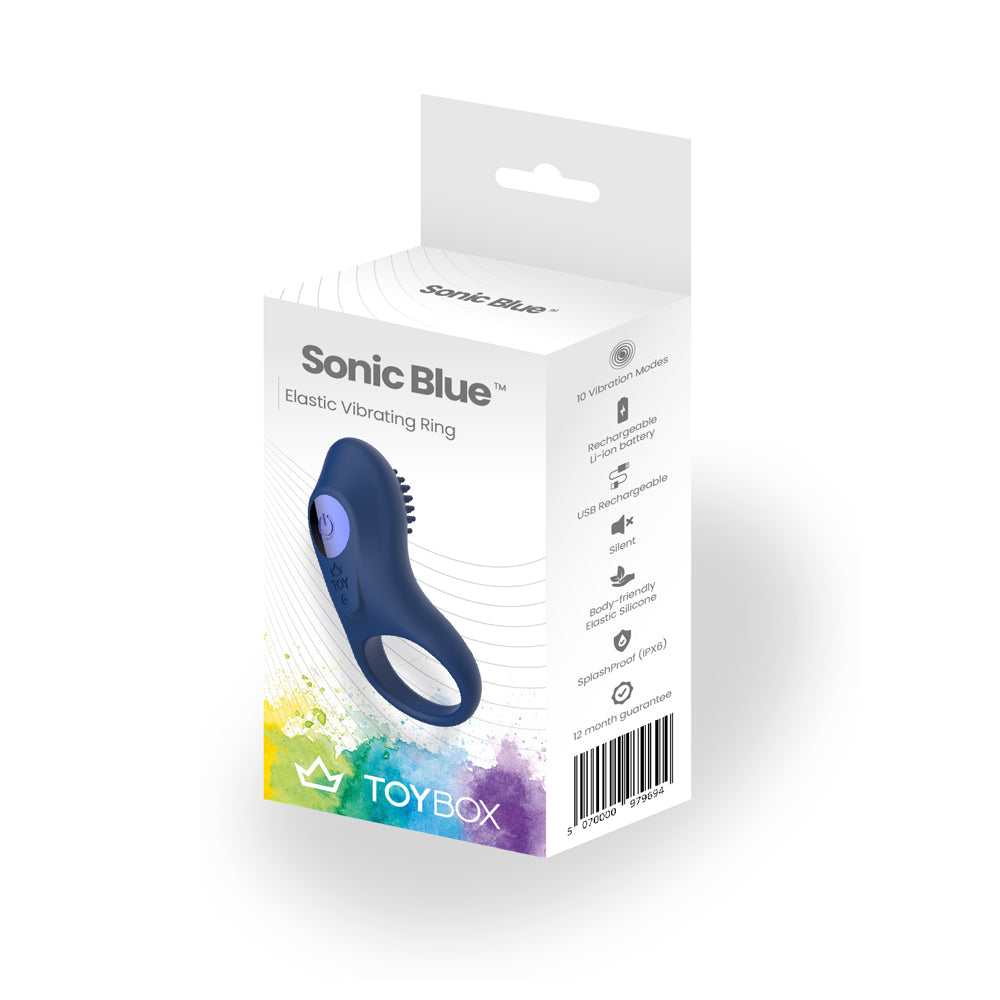 Sonic Blue Vibrating Ring | 5070000979687 | Available at EroticWarehouse.com