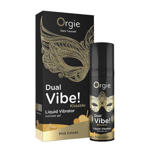 Orgie Dual Vibe Kissable Liquid Vibrator Pina Colada | 5600742917564 | Available at EroticWarehouse.com