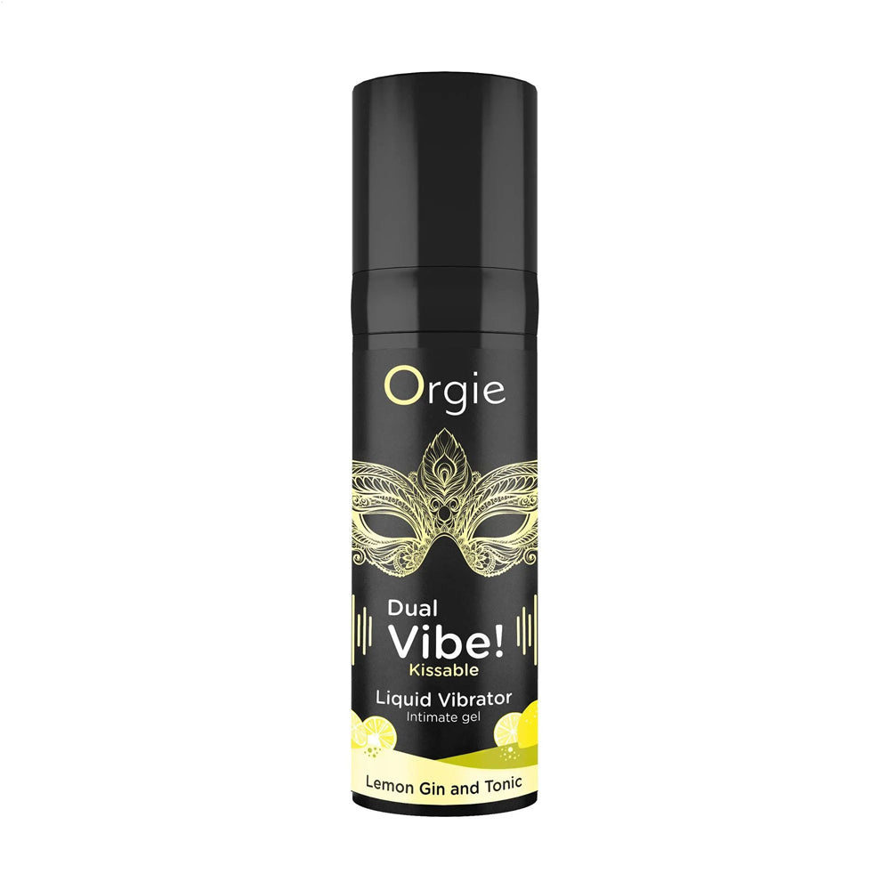 Orgie Dual Vibe Kissable Liquid Vibrator Lemon Gin And Tonic | 5600742917588 | Available at EroticWarehouse.com