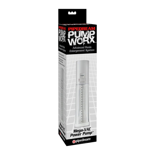 Pump Worx MEGA-VAC Power Pump White | 603912315875 | Available at EroticWarehouse.com