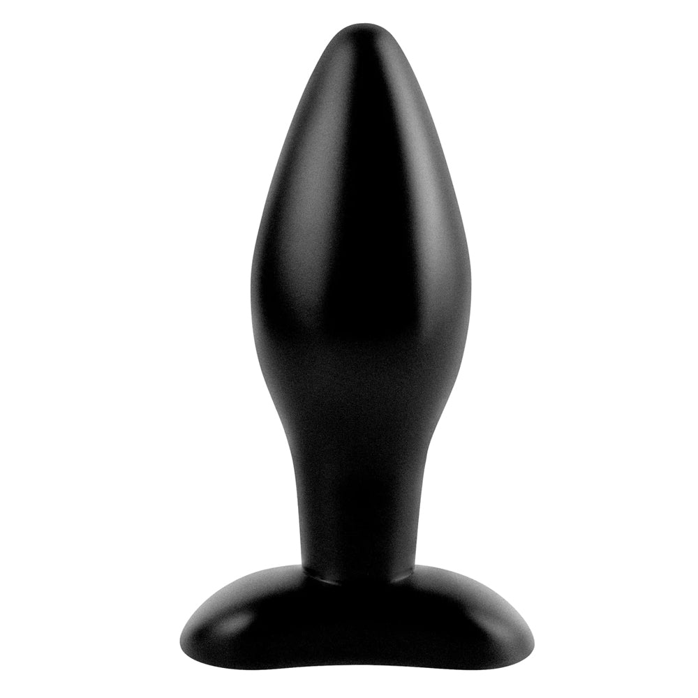 Anal Fantasy Collection Medium Silicone Plug Black | 603912331998 | Available at EroticWarehouse.com