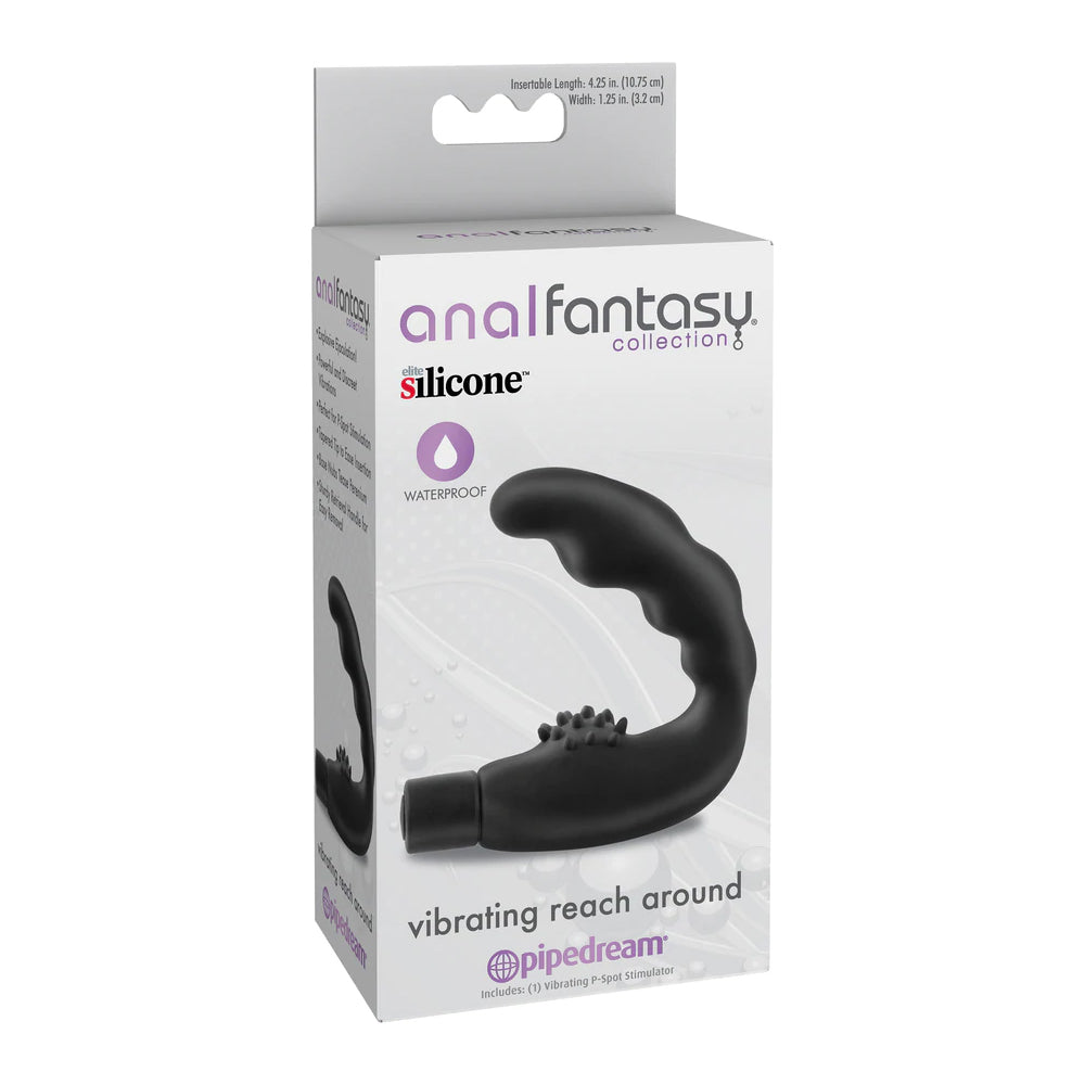 Anal Fantasy Collection Vibrating Reach Around Black | 603912332292 | Available at EroticWarehouse.com