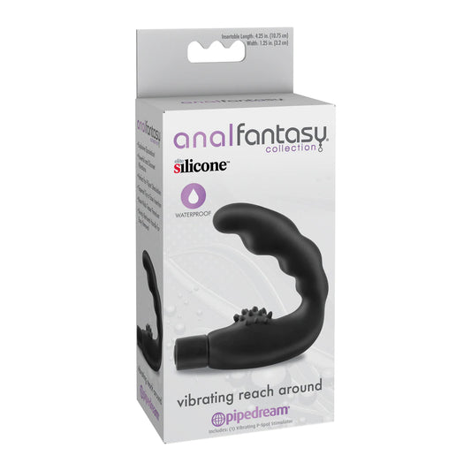 Anal Fantasy Collection Vibrating Reach Around Black | 603912332292 | Available at EroticWarehouse.com