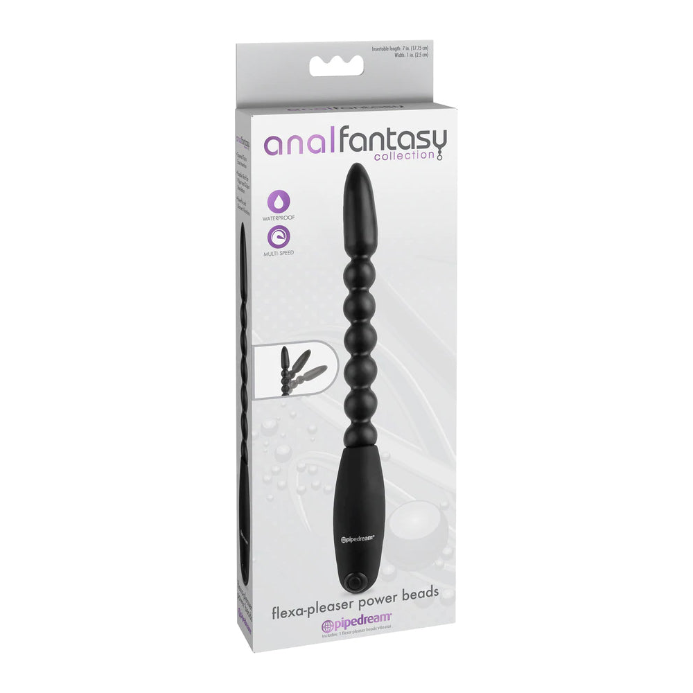 Anal Fantasy Collection Flexa-Pleaser Power Beads Black | 603912332490 | Available at EroticWarehouse.com