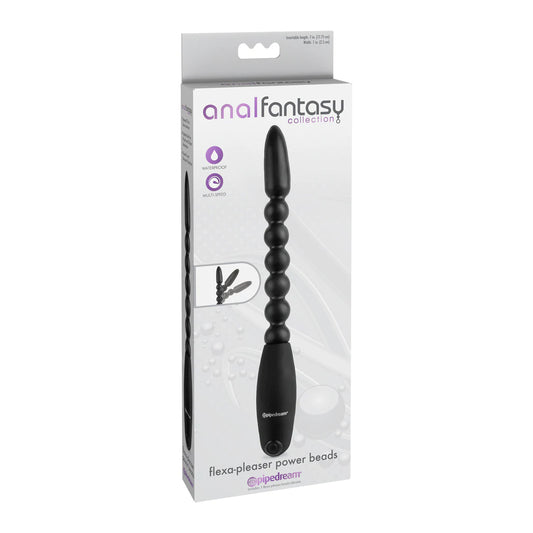 Anal Fantasy Collection Flexa-Pleaser Power Beads Black | 603912332490 | Available at EroticWarehouse.com