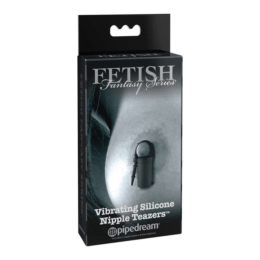 Fetish Fantasy Limited Edition Vibrating Silicone Nipple Teazers Black | 603912343335 | Available at EroticWarehouse.com