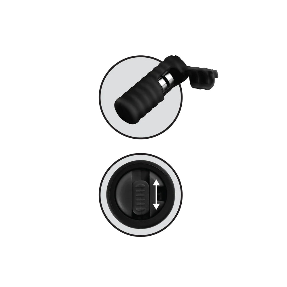 Fetish Fantasy Limited Edition Vibrating Silicone Nipple Lassos Black | 603912343427 | Available at EroticWarehouse.com
