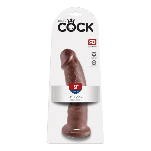 King Cock 9" Cock Brown | 603912349993 | Available at EroticWarehouse.com