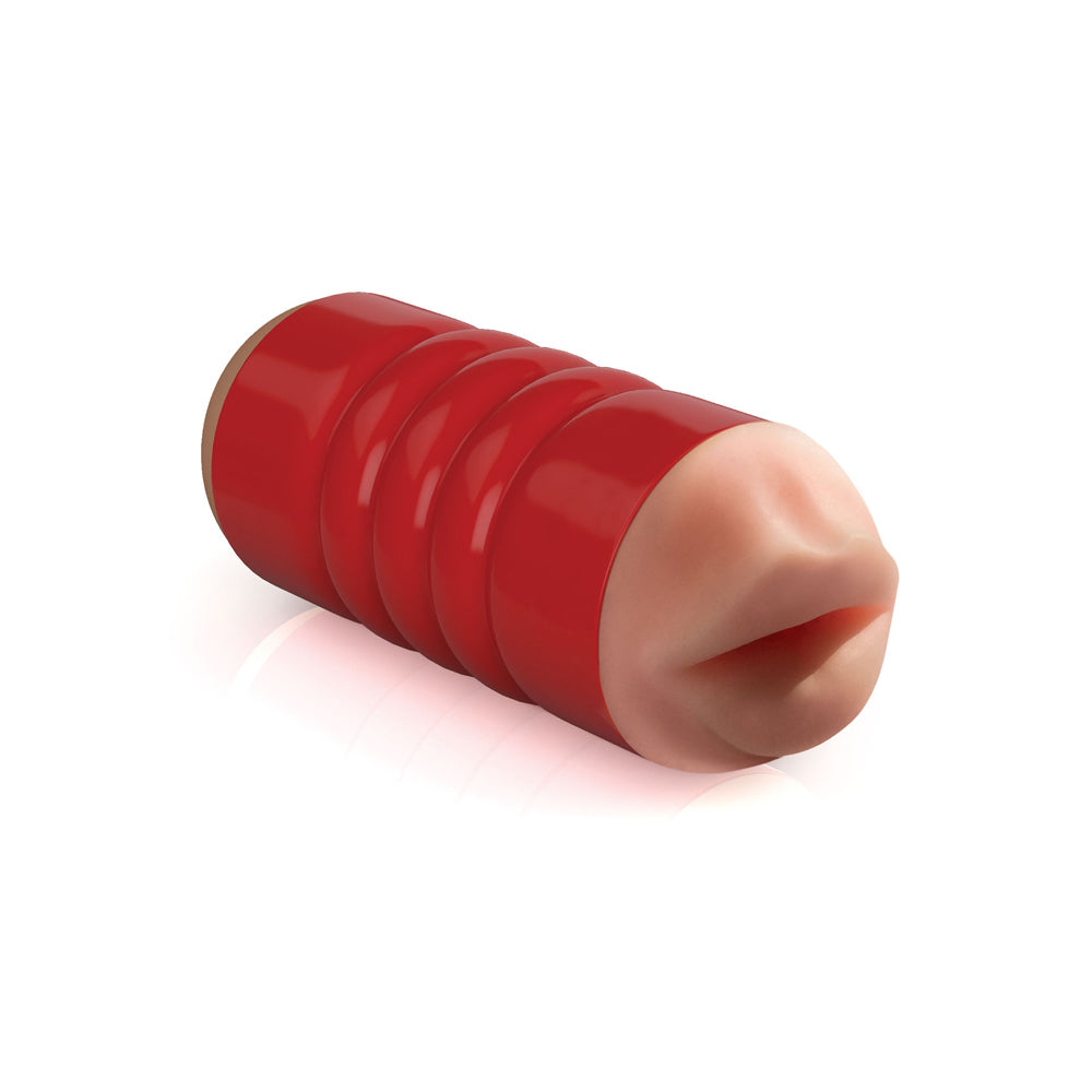 Pipedream Extreme Toyz Tight Grip Mouth & Ass Masturbator Red | 603912357936 | Available at EroticWarehouse.com