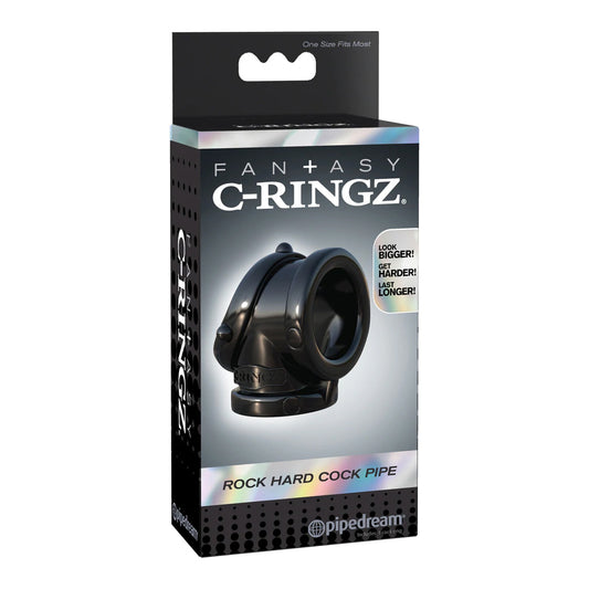 Fantasy C-Ringz Rock Hard Cock Pipe Black | 603912358575 | Available at EroticWarehouse.com
