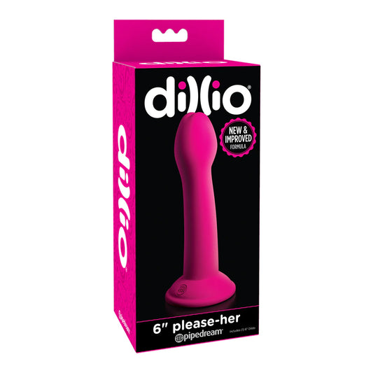 Dillio 6" Please-Her Pink | 603912736625 | Available at EroticWarehouse.com