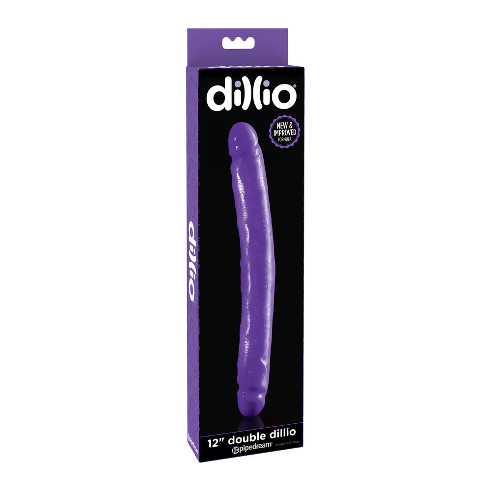 Dillio 12" Double Dillio Purple | 603912742336 | Available at EroticWarehouse.com