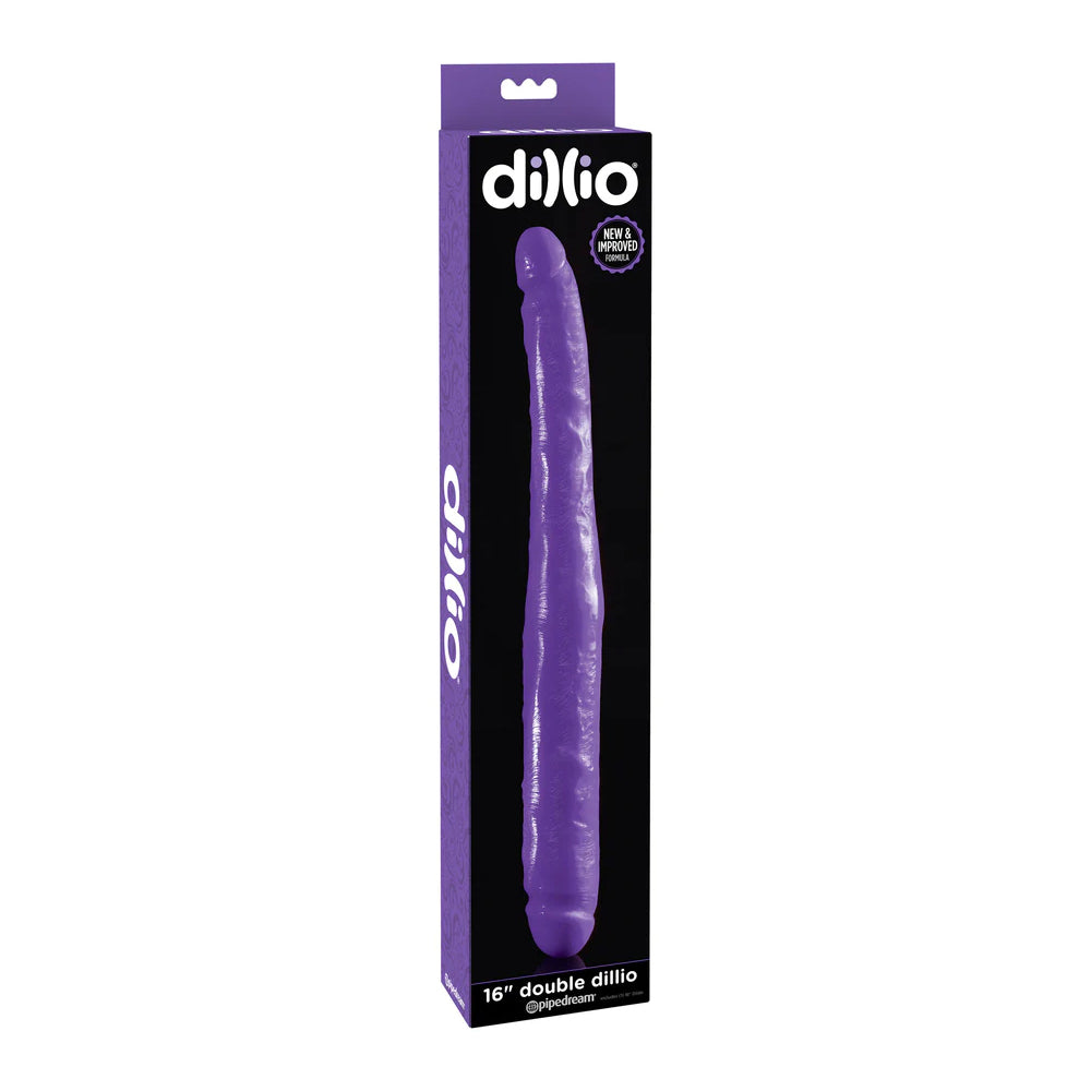 Dillio 16" Double Dillio Purple | 603912742343 | Available at EroticWarehouse.com