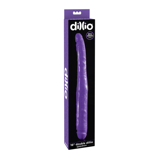 Dillio 16" Double Dillio Purple | 603912742343 | Available at EroticWarehouse.com