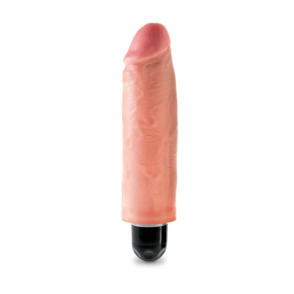 King Cock 6" Vibrating Stiffy Flesh | 603912743791 | Available at EroticWarehouse.com