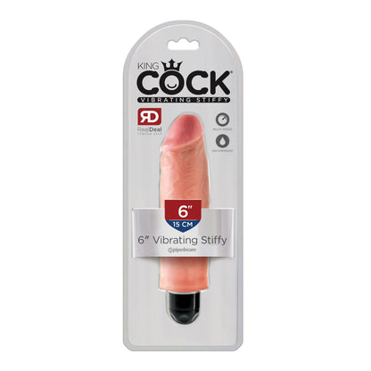 King Cock 6" Vibrating Stiffy Flesh | 603912743791 | Available at EroticWarehouse.com