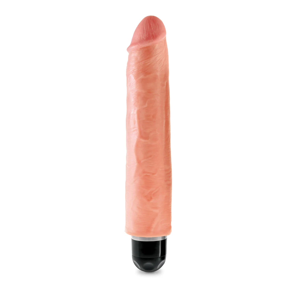 King Cock 10" Vibrating Stiffy Flesh | 603912743845 | Available at EroticWarehouse.com