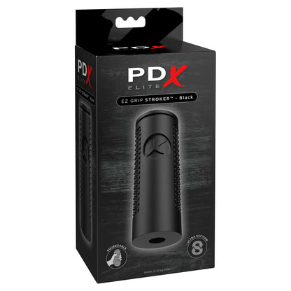 PDX Elite Ez Grip Stroker Black | 603912744361 | Available at EroticWarehouse.com