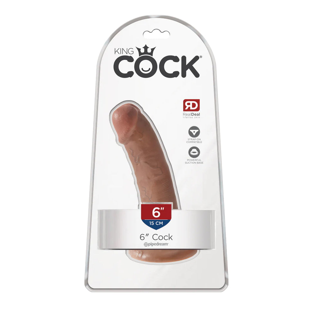King Cock 6" Cock Tan | 603912746303 | Available at EroticWarehouse.com