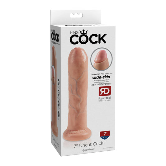 King Cock 7" Uncut Cock Light | 603912750812 | Available at EroticWarehouse.com