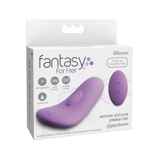 Fantasy For Her Remote Silicone Please Her Purple | 603912753707 | Available at EroticWarehouse.com