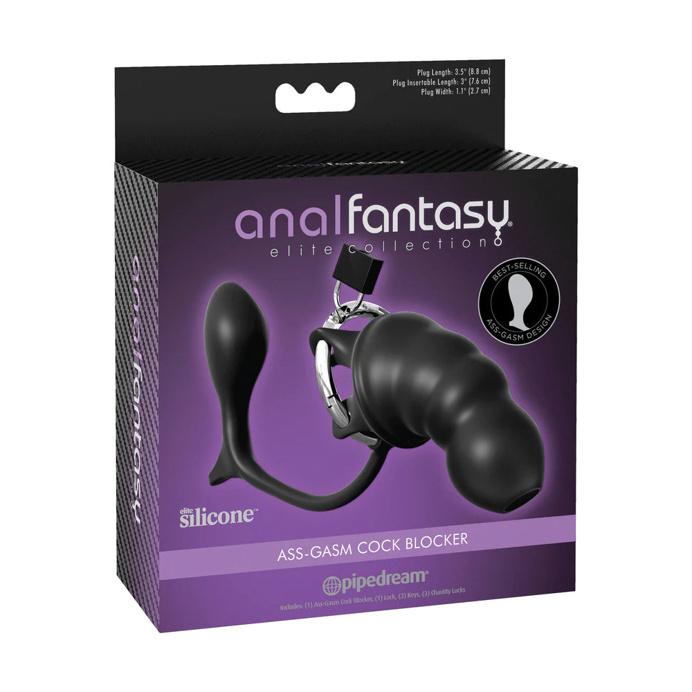 Anal Fantasy Elite Collection Ass-Gasm Cock Blocker | 603912755183 | Available at EroticWarehouse.com