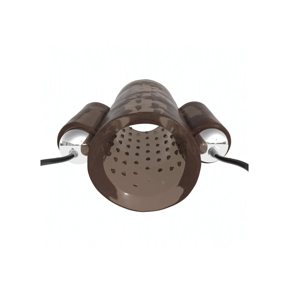 Classix Dual Vibrating Penis Sleeve Smoke | 603912757811 | Available at EroticWarehouse.com