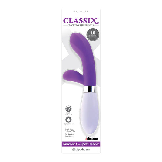 Classix Silicone G-Spot Rabbit Purple | 603912757897 | Available at EroticWarehouse.com