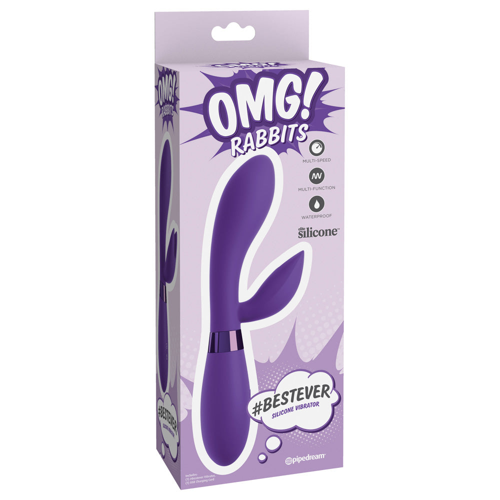 Omg! Rabbits #Bestever Silicone Vibrator | 603912758184 | Available at EroticWarehouse.com