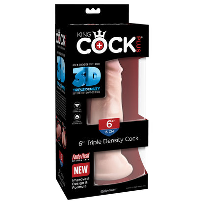 King Cock Plus 6" Triple Density Cock | 603912762464 | Available at EroticWarehouse.com