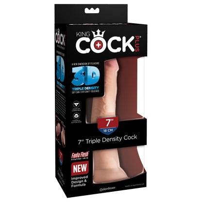 King Cock Plus 7" Triple Density Cock | 603912762471 | Available at EroticWarehouse.com