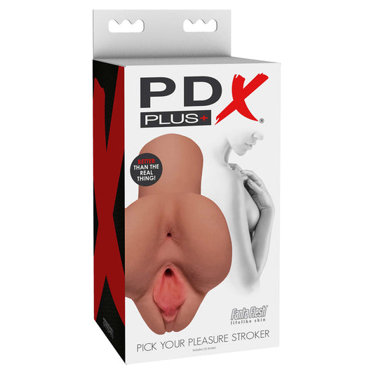 Pdx Plus Pick Your Pleasure Stroker Tan | 603912764383 | Available at EroticWarehouse.com