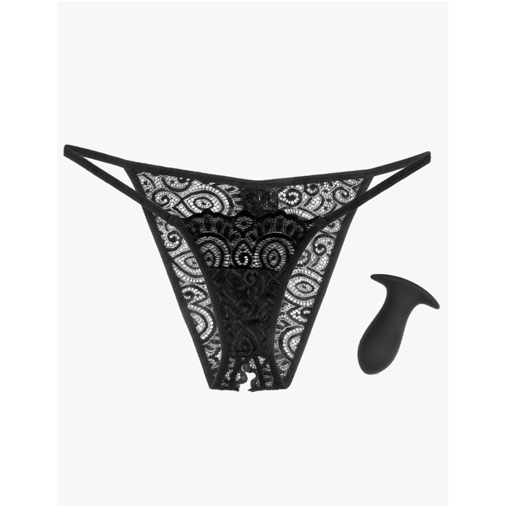 Hookup Panties Remote Lace Peek-A-Boo S-L | 603912767889 | Available at EroticWarehouse.com