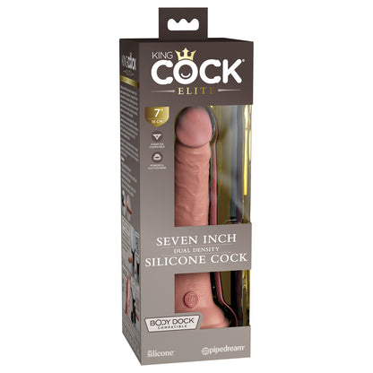King Cock Elite 7" Dual Density Silicone Cock Light | 603912769289 | Available at EroticWarehouse.com