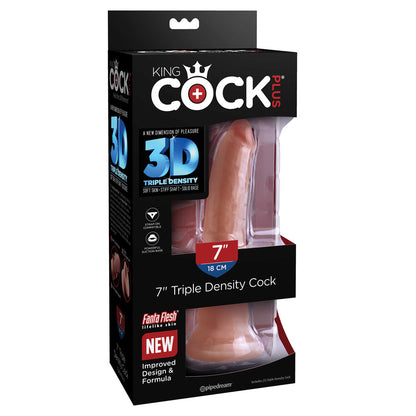 King Cock Plus 7" Triple Density Cock Tan | 603912770445 | Available at EroticWarehouse.com